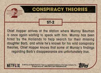 2019 Topps Stranger Things Series 2 #ST-2 Conspiracy Theories Back