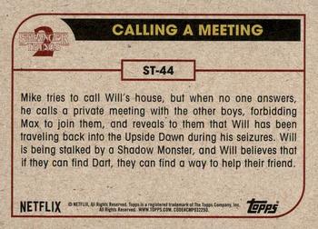 2019 Topps Stranger Things Series 2 #ST-44 Calling a Meeting Back