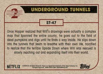 2019 Topps Stranger Things Series 2 #ST-47 Underground Tunnels Back