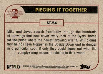 2019 Topps Stranger Things Series 2 #ST-54 Piecing it Together Back