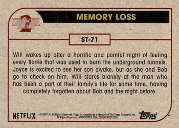 2019 Topps Stranger Things Series 2 #ST-71 Memory Loss Back