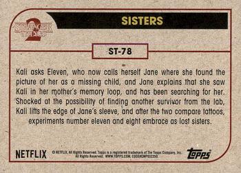 2019 Topps Stranger Things Series 2 #ST-78 Sisters Back