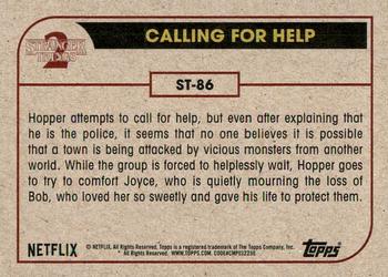 2019 Topps Stranger Things Series 2 #ST-86 Calling for Help Back
