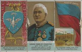 1888 W. Duke, Sons & Co. Rulers, Flags, Coat of Arms (N126) - Triple-folder Design #NNO Hayti Front