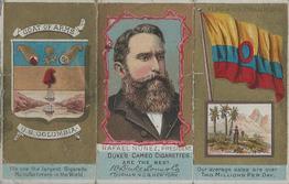 1888 W. Duke, Sons & Co. Rulers, Flags, Coat of Arms (N126) - Triple-folder Design #NNO U.S. Columbia Front