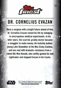 2018 Topps Finest Star Wars - Refractor #32 Dr. Cornelius Evazan Back