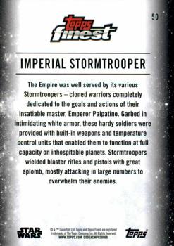 2018 Topps Finest Star Wars - Refractor #50 Imperial Stormtrooper Back