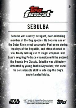2018 Topps Finest Star Wars - Refractor #84 Sebulba Back