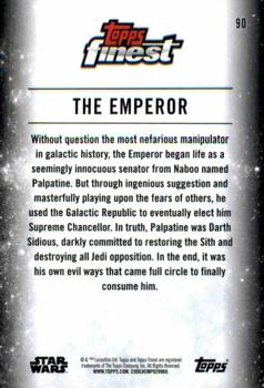 2018 Topps Finest Star Wars - Refractor #90 The Emperor Back