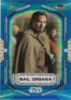 2018 Topps Finest Star Wars - Blue #9 Bail Organa Front