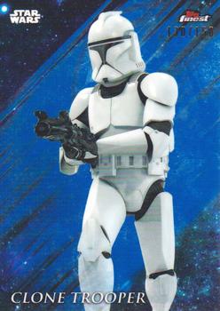 2018 Topps Finest Star Wars - Blue #25 Clone Trooper Front