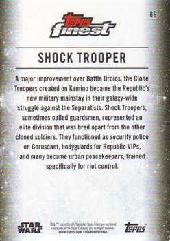 2018 Topps Finest Star Wars - Blue #86 Shock Trooper Back