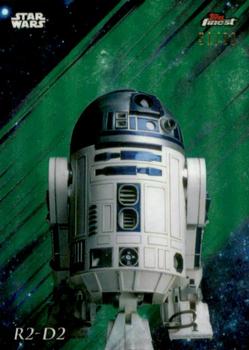 2018 Topps Finest Star Wars - Green #77 R2-D2 Front