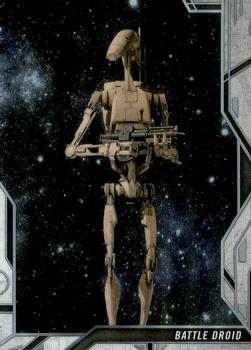 2018 Topps Finest Star Wars - Droids and Vehicles #DV-4 Battle Droid Front
