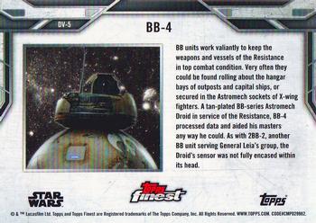 2018 Topps Finest Star Wars - Droids and Vehicles #DV-5 BB-4 Back