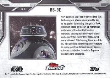 2018 Topps Finest Star Wars - Droids and Vehicles Gold #DV-6 BB-9E Back