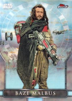 2018 Topps Finest Star Wars - Rogue One: A Star Wars Story #RO-2 Baze Malbus Front