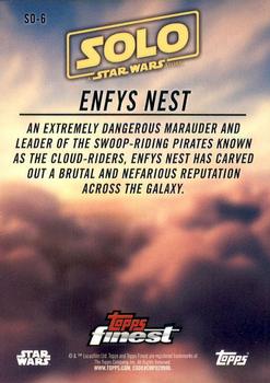 2018 Topps Finest Star Wars - Solo: A Star Wars Story #SO-6 Enfys Nest Back
