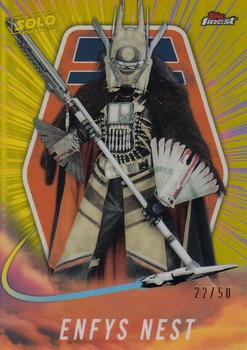 2018 Topps Finest Star Wars - Solo: A Star Wars Story Gold #SO-6 Enfys Nest Front