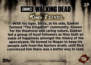 2018 Topps The Walking Dead: Hunters and the Hunted - Orange #37 King Ezekiel Back