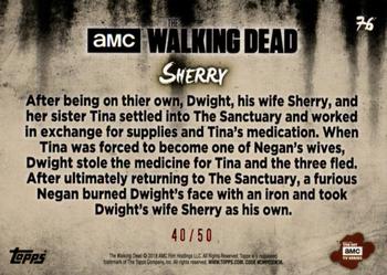 2018 Topps The Walking Dead: Hunters and the Hunted - Blue #76 Sherry Back