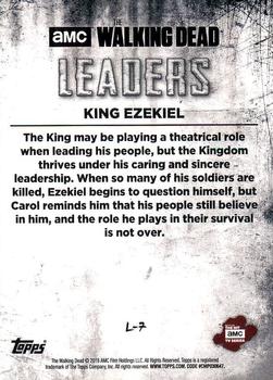 2018 Topps The Walking Dead: Hunters and the Hunted - Leaders #L-7 King Ezekiel Back