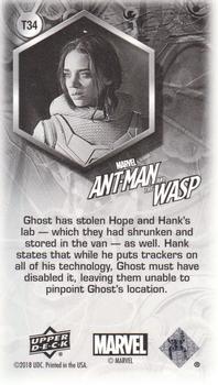 2018 Upper Deck Marvel Ant-Man and the Wasp - Minis #T34 Ghost Back