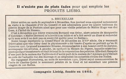 1948 Liebig La vie d'Albert Durer (The Life of Albert Durer) (French Text) (F1469, S1471) #5 Bruxelles Back