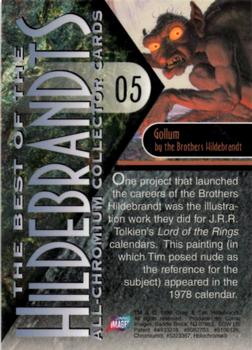 1996 Comic Images The Best of the Hildebrandts Chromium #5 Gollum Back