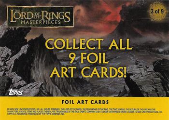 2006 Topps Lord of the Rings Masterpieces - Foil Art Cards #3 Gimli Back