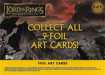 2006 Topps Lord of the Rings Masterpieces - Foil Art Cards #4 Gandalf Back