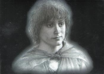 2006 Topps Lord of the Rings Masterpieces - Foil Art Cards #5 Frodo Front