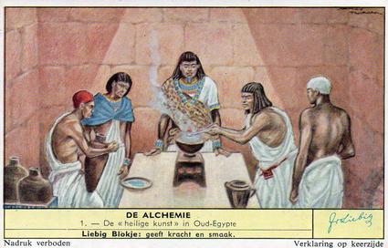 1960 Liebig De Alchemie (Alchemy) (Dutch Text) (F1722, S1725) #1 De 