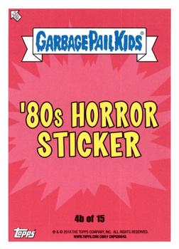 2018 Topps Garbage Pail Kids: Oh, the Horror-ible! - Puke Green #4b Mucky Michael Back