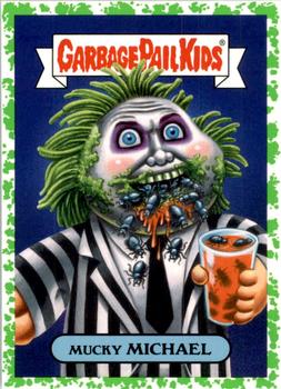 2018 Topps Garbage Pail Kids: Oh, the Horror-ible! - Puke Green #4b Mucky Michael Front