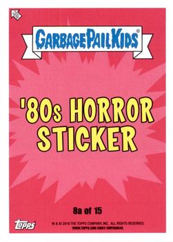 2018 Topps Garbage Pail Kids: Oh, the Horror-ible! - Puke Green #8a Chet Sematary Back