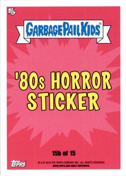 2018 Topps Garbage Pail Kids: Oh, the Horror-ible! - Puke Green #15b Cornelius Cob Back