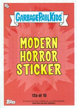 2018 Topps Garbage Pail Kids: Oh, the Horror-ible! - Puke Green #12a Uma Centipede Back