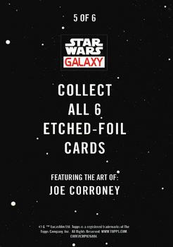 2018 Topps Star Wars Galaxy Series 8 - Etched-Foil #5 Supreme Leader Snoke Back