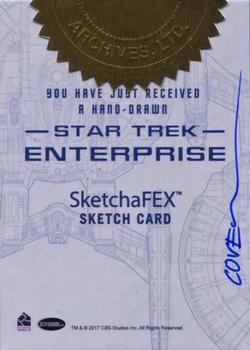 2018 Rittenhouse Star Trek Enterprise Archives Series 1 - SketchaFEX #NNO Roy Cover Back