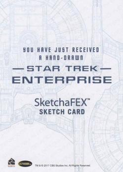 2018 Rittenhouse Star Trek Enterprise Archives Series 1 - SketchaFEX #NNO Marcia Dye Back