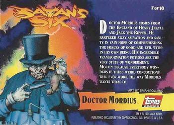 1993 Topps Satan's Six #7 Doctor Mordius Back