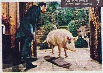 1967 Post Cereal Dr. Dolittle #7 Dr. Dolittle With Pig Front
