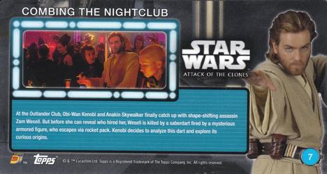 2016 Topps 3Di Star Wars: Attack of the Clones #7 Combing the Nightclub Back