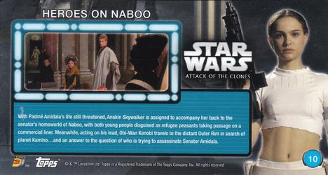 2016 Topps 3Di Star Wars: Attack of the Clones #10 Heroes on Naboo Back