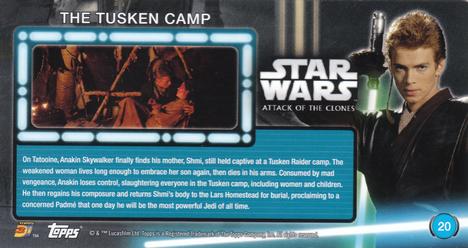 2016 Topps 3Di Star Wars: Attack of the Clones #20 The Tusken Camp Back