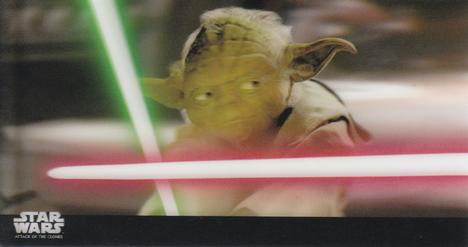 2016 Topps 3Di Star Wars: Attack of the Clones #40 Yoda and Count Dooku Front