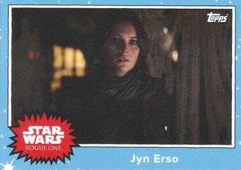 2016 Topps Star Wars Mission Briefing Monday #MBM-1 Jyn Erso Front
