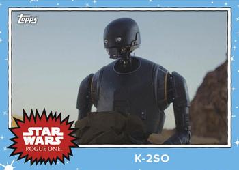 2016 Topps Star Wars Mission Briefing Monday #MBM-8 K-2SO Front