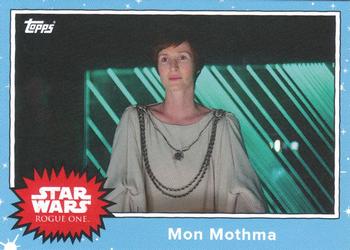 2016 Topps Star Wars Mission Briefing Monday #MBM-12 Mon Mothma Front